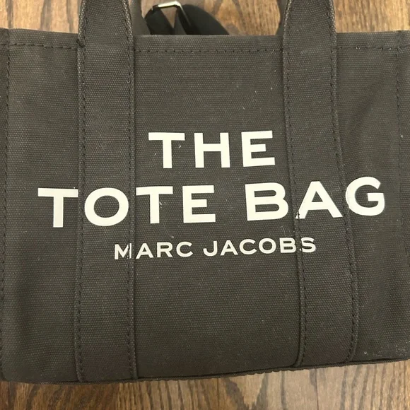 Black Canvas Tote Bag - Picture 3 of 8